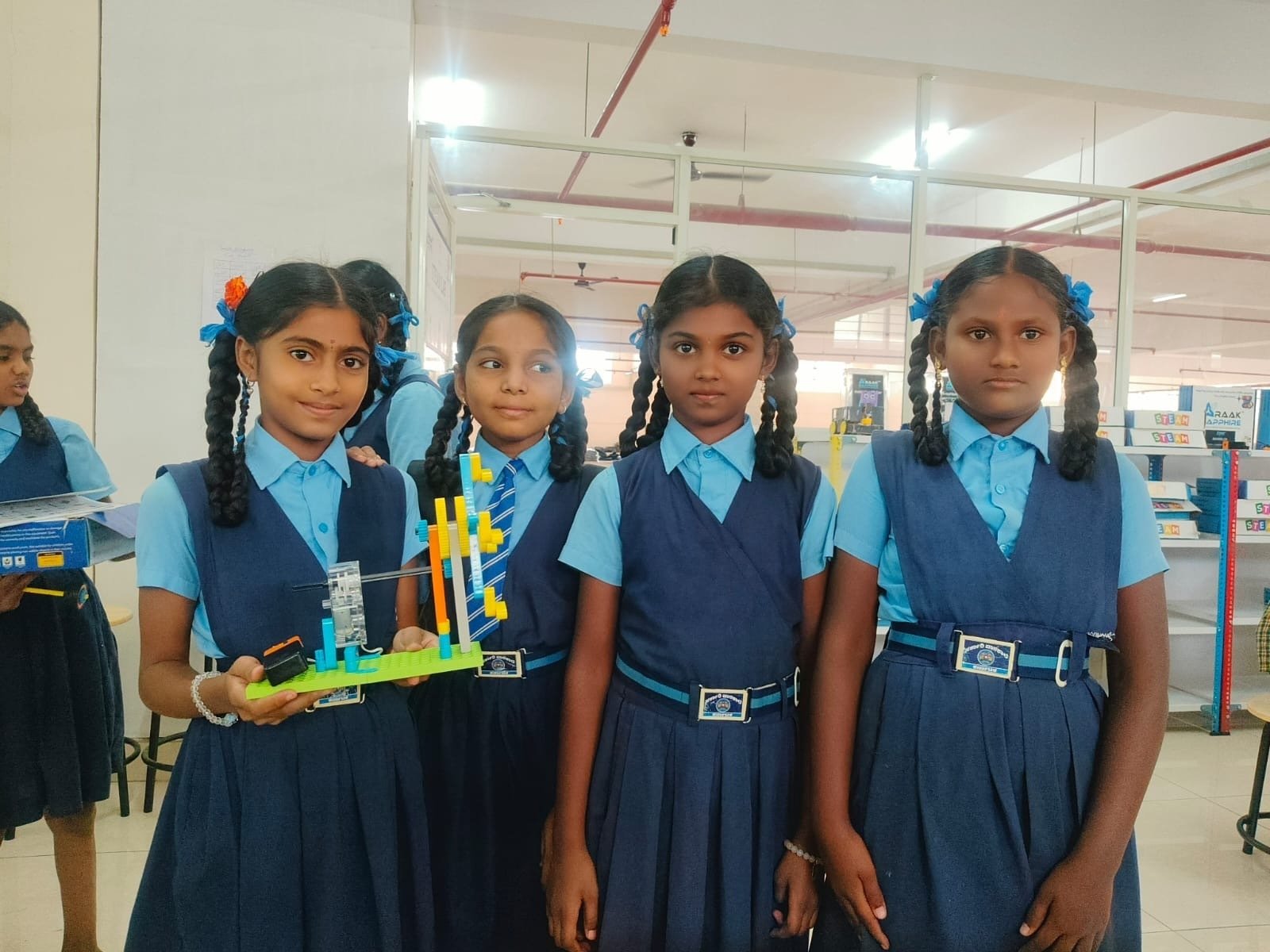 Students learning STEAM