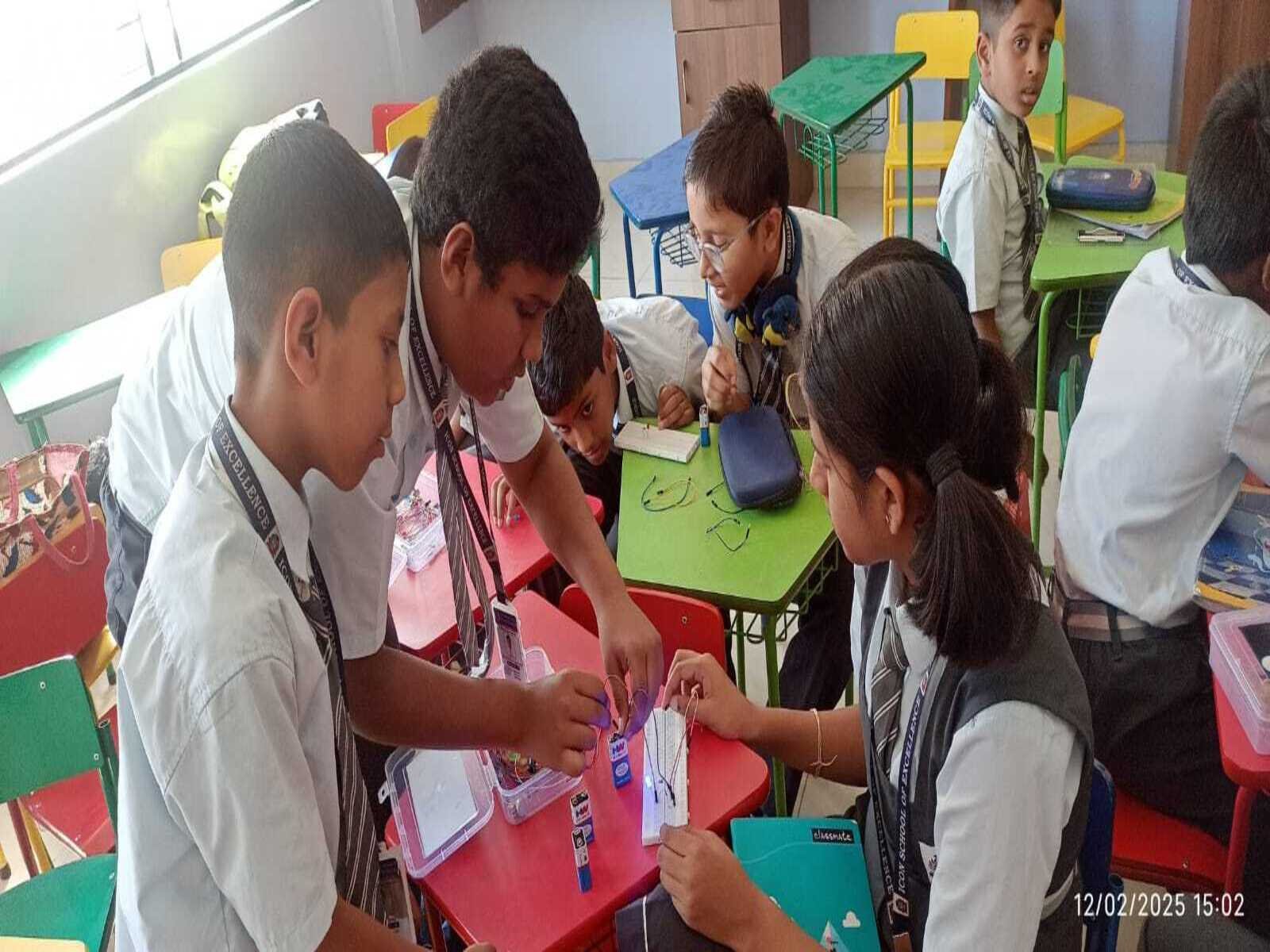 STEAM education session with students
